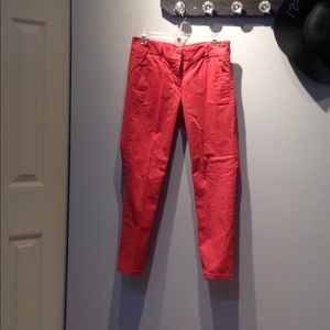 Red chinos